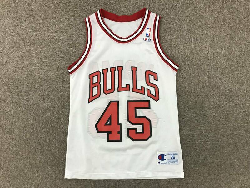 1995 NBA復帰 Chicago Bulls シカゴ ブルズ マイケル ジョーダン #45 Michael Jordan Championチャンピオン ホーム ユニフォーム／パリ PSG