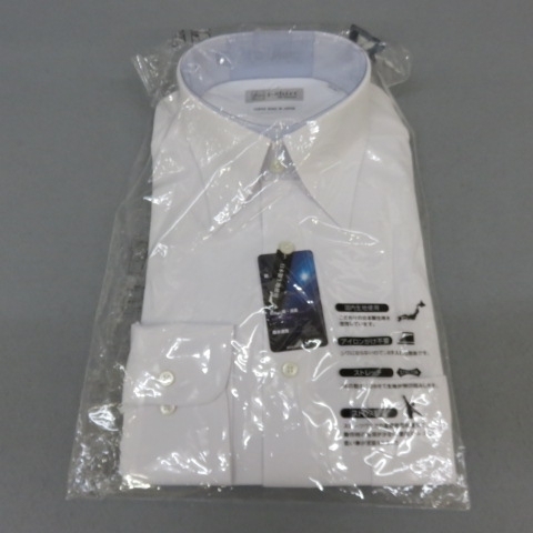 YSS4363★i-shirts/アイシャツ 長袖シャツ ノーアイロン 抗菌防臭・消臭 給水速乾 ストレッチ 日本製生地 39-82 M 未使用★A