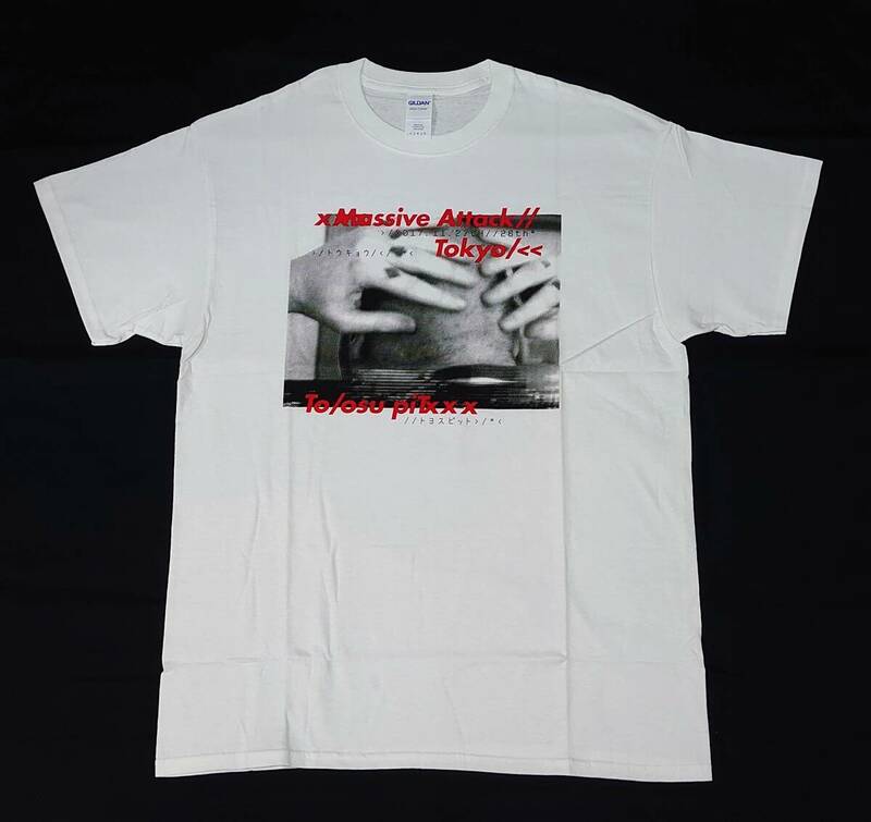 Massive Attack × SOPH Tシャツ 白 L マッシヴ・アタック バンドTシャツ ツアーTシャツ ソフネット 未使用品 希少 レア