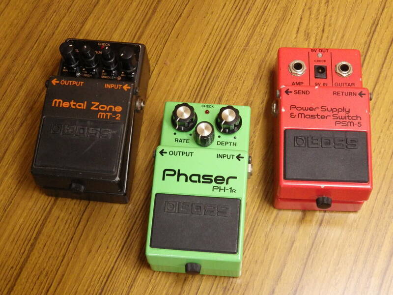 BOSS ボス PH-1R Phaser フェイザー エフェクター PSM-5 Power Supply & Master Switch MT-2 Metal Zone