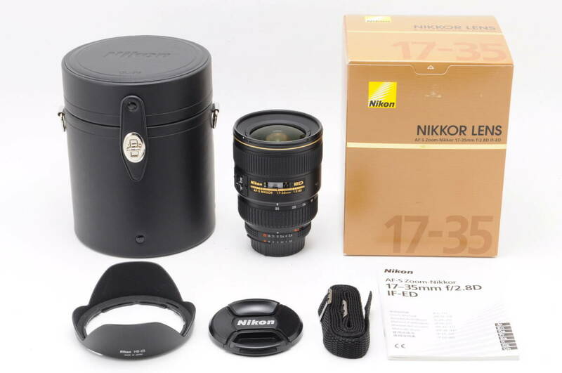 【美品】【AF鳴き無し】【付属品多数】Nikon Ai AF-S Zoom Nikkor 17-35mm f2.8D IF ED 動作も写りもOK かなりキレイ&概ねクリアです。