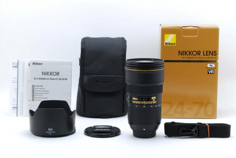 【かなり美品】Nikon AF-S NIKKOR 24-70mm f2.8E ED VR 動作も写りもOK 新品時のマット感ありかなりキレイです。付属品多数揃っています。