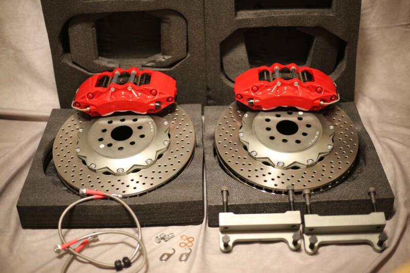 【新品】TOYOTA 80スープラ 355mm 2Pローター ブレーキキット 対向6pot キャリパー BRSS TP-3【アリスト JZA80 JZS161 JZX90 JZX100 】