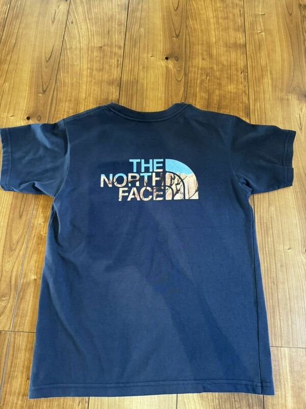 THE NORTH FACE ノースフェイス 半袖シャツ 紺　150cm 子供　ジュニア　Tシャツ