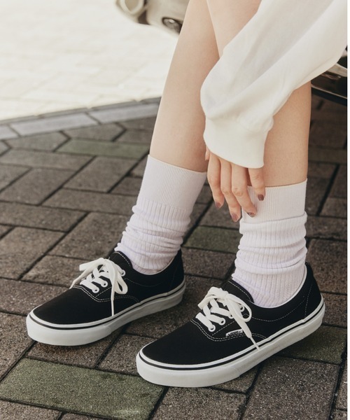 D546 VANS ヴァンズ バンズ スニーカー 23.0cm ブラック ERA エラ ローカット VC95CLA クラシックライン ストリート カジュアル スケーター