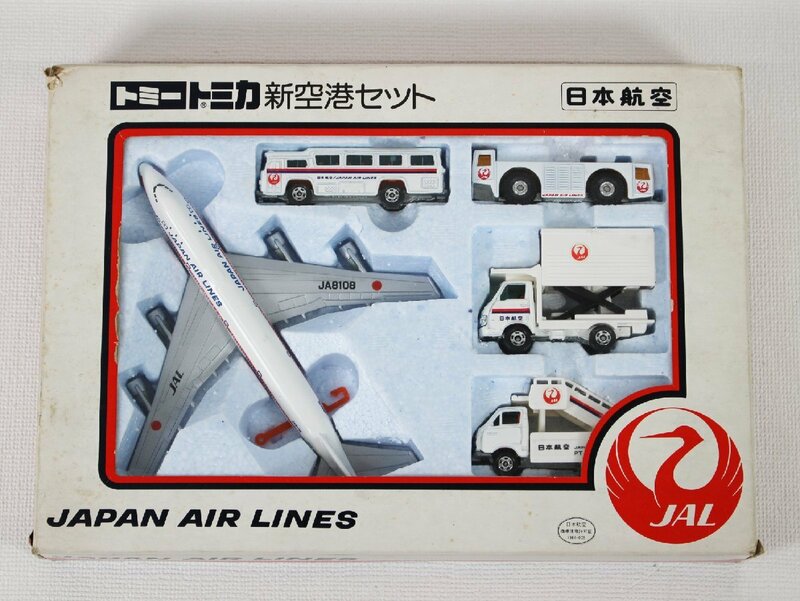 □現状品□　トミカ 新空港セット 日本航空 ジャンボ JAL (2745840)