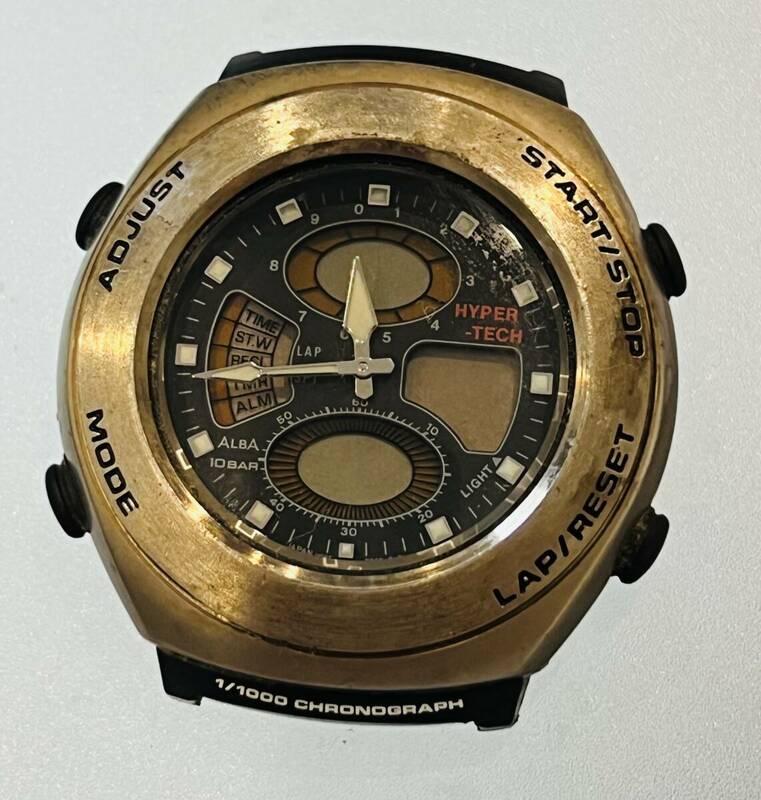 動作未確認　希少 レア SEIKO ALBA HYPER-TECH セイコー アルバ ハイパーテック V085-0040 腕時計
