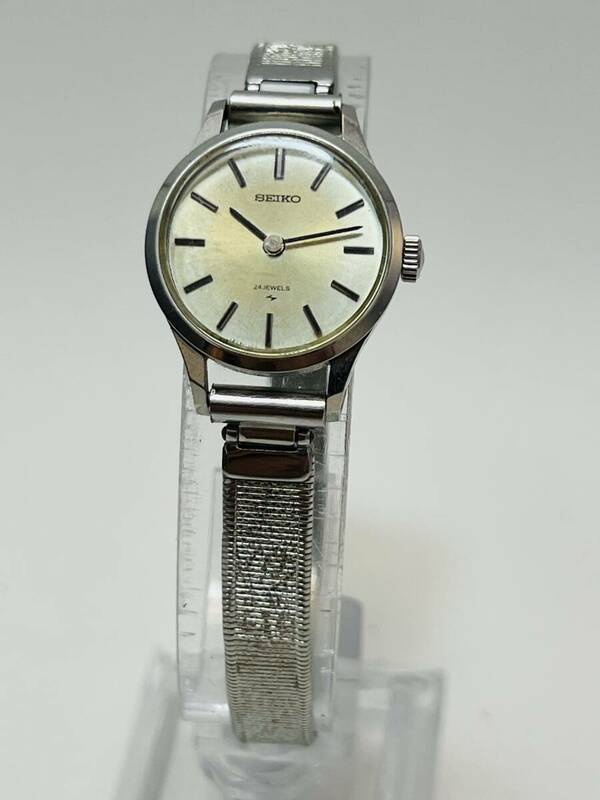 動作　SEIKO セイコー 手巻き 2559-0020 シルバー文字盤 時計 レディース 腕時計