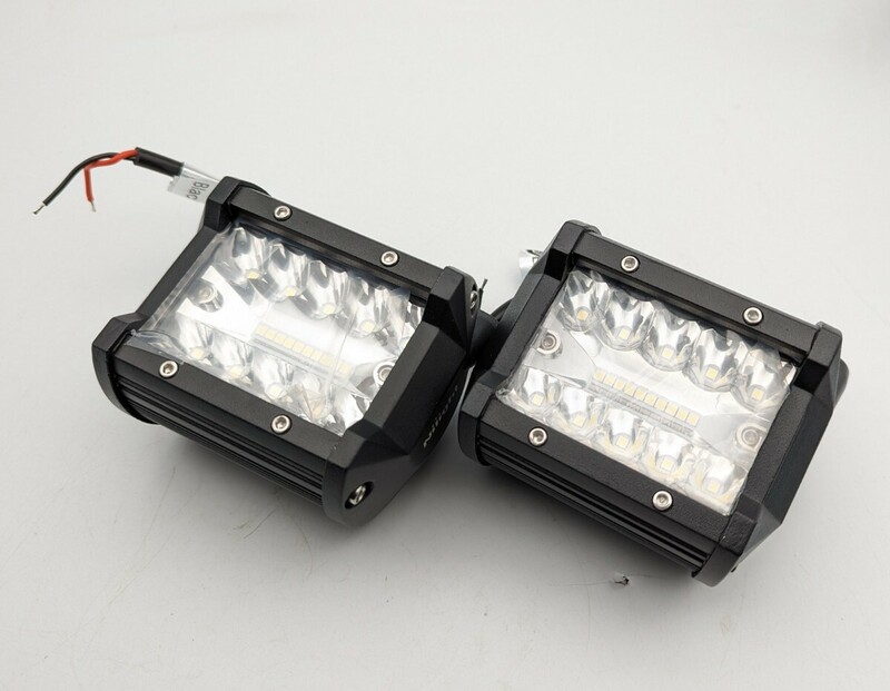 LED作業灯 ワークライト Nilight 投光器 60W作業灯 2個セット デッキライト 各種作業車に対応
