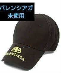 【未使用】BALENCIAGA BB ロゴ　ユニホーム　正規　未使用　黒　ブラック　バレンシアガ　BB 美品　CAP
