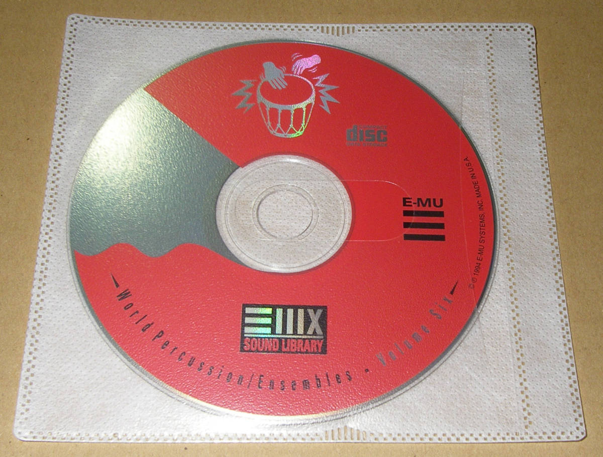 ★E-MU WORLD PERCUSSION/ENSEMBLES VOLUME SIX SOUND LIBRARY (CD DATA STORAGE)★