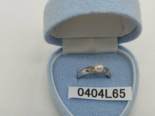 0404L65　本真珠　指輪　箱付　約1.7ｇ