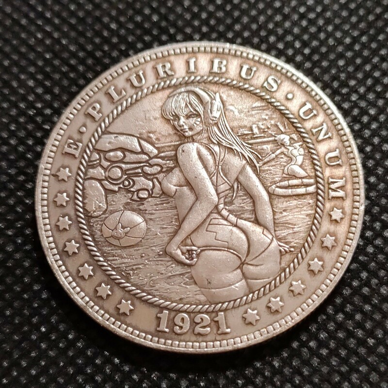 6213　アメリカ古銭　ルンペン　約38mm　イーグル　チャレンジコイン　コイン　アンティーク　ホーボー