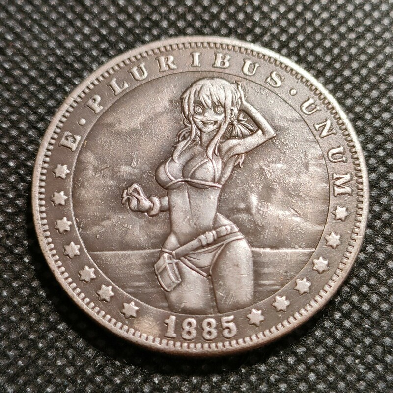 6503　アメリカ古銭　ルンペン　約38mm　イーグル　チャレンジコイン　コイン　アンティーク　ホーボー