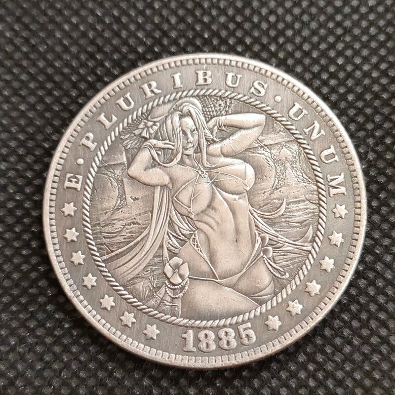 6606　アメリカ古銭　ルンペン　約38mm　イーグル　チャレンジコイン　コイン　アンティーク　ホーボー
