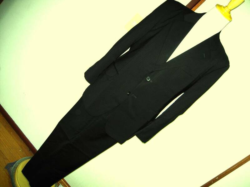 Loro Piana ロロピアーナ 美品 定番 黒 ブラック スーツ Super 150's WISH 高級ウール FABLIC MADE IN ITALY シャドーストライプ AB6相当