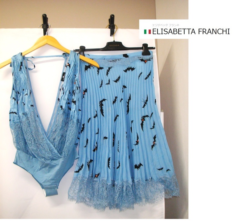 ELISABETTA FRANCHI (エリザベッタフランキ)パーティードレス　セットアップ ドレス　ワンピース 　ツーピース サイズ40　イタリア製