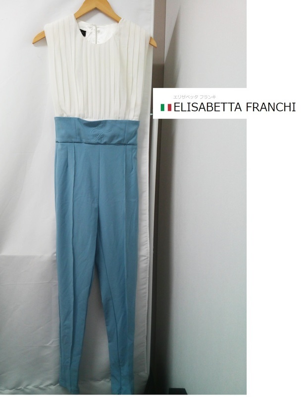 ELISABETTA FRANCHI (エリザベッタフランキ) パーティードレス パンツドレス　サロペット　オールインワン パンツ セットアップ イタリア製