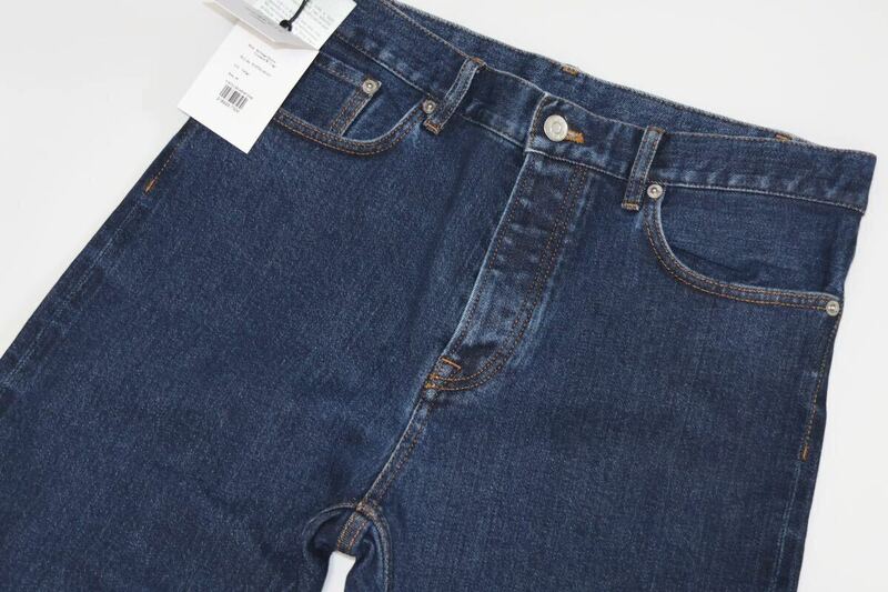 新品 BERLUTI SELVEDGE DENIM LOGO Jeans ベルルッティ デニムパンツ ジーンズ インディゴ サイズ50