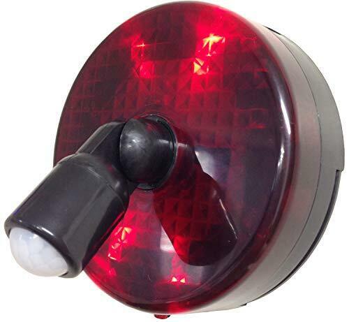 リーベックス(Revex) LED センサー ライト 電池式 防雨型人感センサー 防犯 赤いLED アラーム音 スーパーパトピカ SLR100
