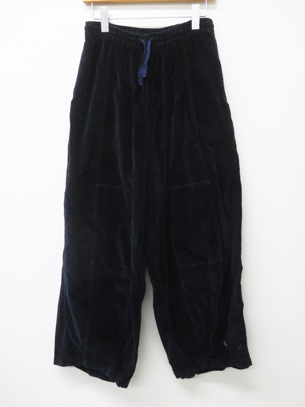 NEEDLES ニードルズ BG063 17AW H.D pant R/S Velvet ヒザデルパンツ