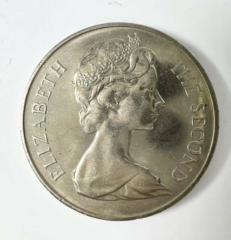 【コレクション放出品】イギリス硬貨 エリザベス 2世 英国領 セントヘレナ島 25ペンス 外貨 硬貨