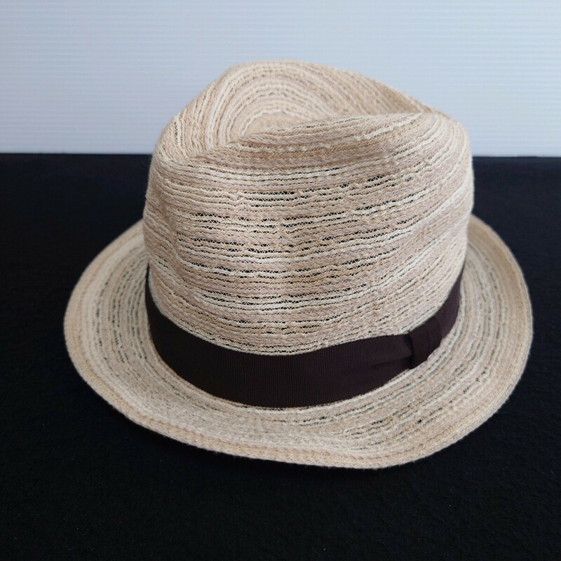 Zukin 日本製 中折れハット 帽子 Lサイズ レディース ベージュ