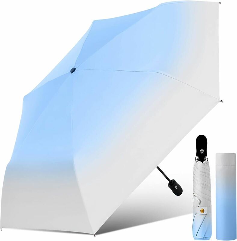 日傘 超軽傘 僅か223g 雨傘 折りたたみ傘 レディース メンズ 母の日のプレゼント人気 晴雨兼用100%遮光 ワンタッチ自動開閉 UV対策6本骨