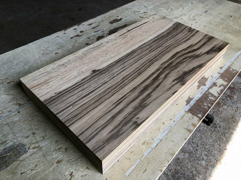送料無料！【S683F】ゼブラウッド 535×280×56㎜ スポルテッド 乾燥材 木工 DIY 材木 天然木 無垢材《銘木すずめや》