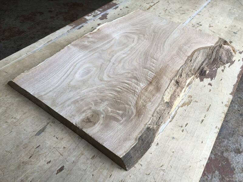 送料無料！【S770G】栗 500～505×～400×30㎜ 極上杢 板材 乾燥材 木工 DIY 材木 天然木 無垢材《銘木すずめや》