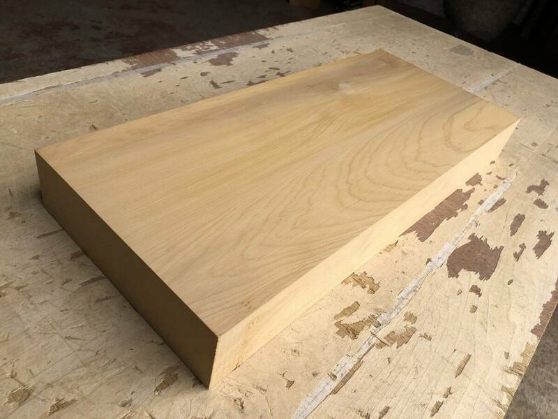 送料無料！【S931I】榧 480×208×27㎜ まな板 乾燥材 木工 DIY 材木 天然木 無垢材《銘木すずめや》