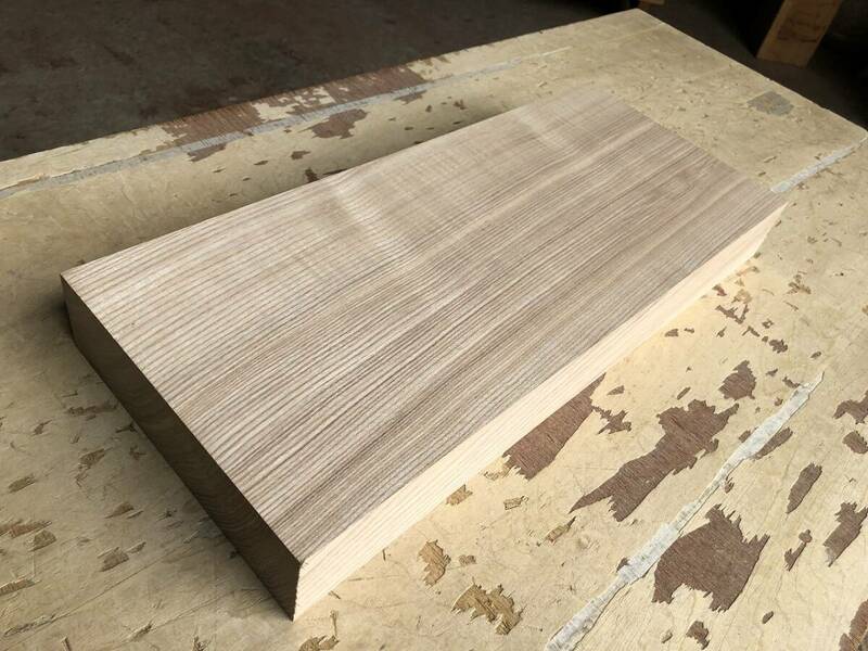 送料無料！【S980I】タモ 458×195×54㎜ 乾燥材 木工 DIY 材木 天然木 無垢材《銘木すずめや》