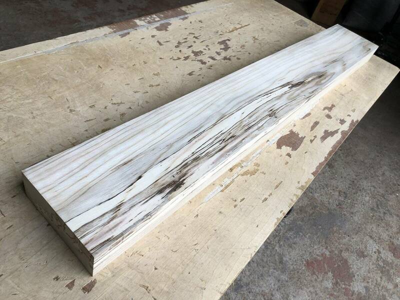 送料無料！【U49A】栓 970×135×51㎜ スポルテッド セン 乾燥材 木工 DIY 材木 天然木 無垢材《銘木すずめや》