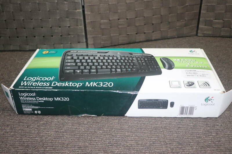 【A01】ワイヤレスキーボード Logicool Wireless Desktop MK320 動作未確認　ジャンク扱い