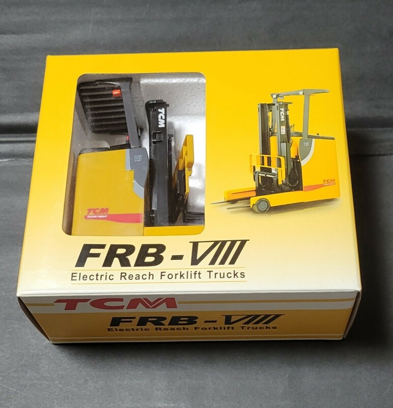 TCM　FRB-Ⅷ　Electric Reach Forklift Trucks　リーチフォークリフト　ミニカー　模型 