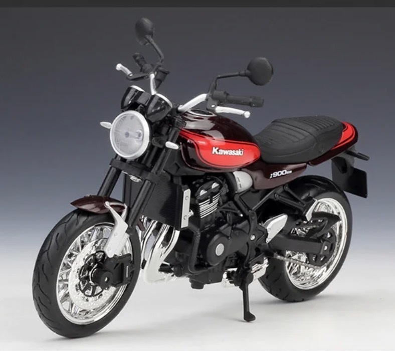 価格調整 バイク ミニカー 合金 1/12スケール Kawasaki Z900 RS カワサキ ミニチュア オートバイ レッド 赤 黒 G108