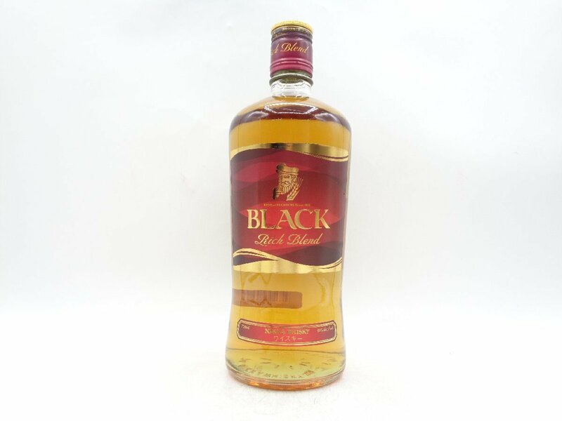 1円～　NIKKA WHISKY BLACK Rich Blend ブラックニッカ リッチブレンド ウイスキー 700ml 40％ 国産 未開封 古酒 B66894