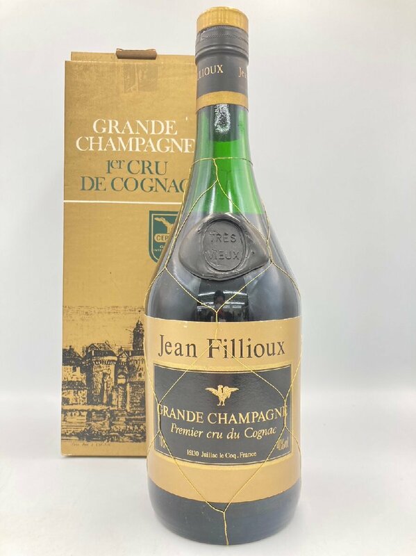 ST【同梱不可】Jean Fillioux ジャンフィユー プルミエクリュ 箱有 700ml 40% 未開栓 古酒 Z025227