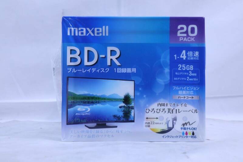 ◆ maxell　BD-R ブルーレイディスク　1回録画用　7枚　　　#29070　◆