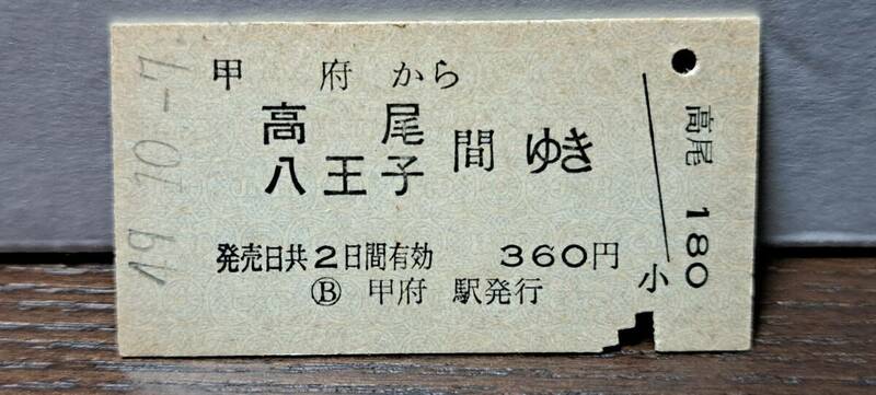(3) A 甲府→高尾・八王子 7793