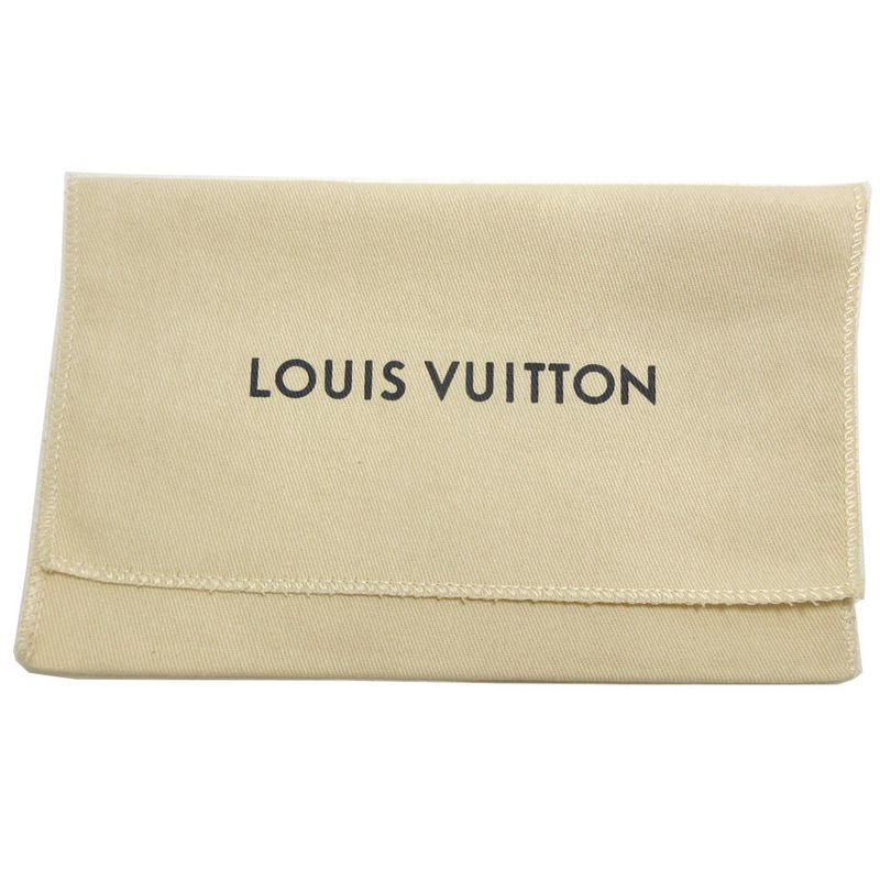 未使用 ルイ ヴィトン LOUIS VUITTON 二つ折り 中 がま口 財布用 保存袋 正規品 100％ コットン 綿 イエロー 19.5×12cm (中) 21307