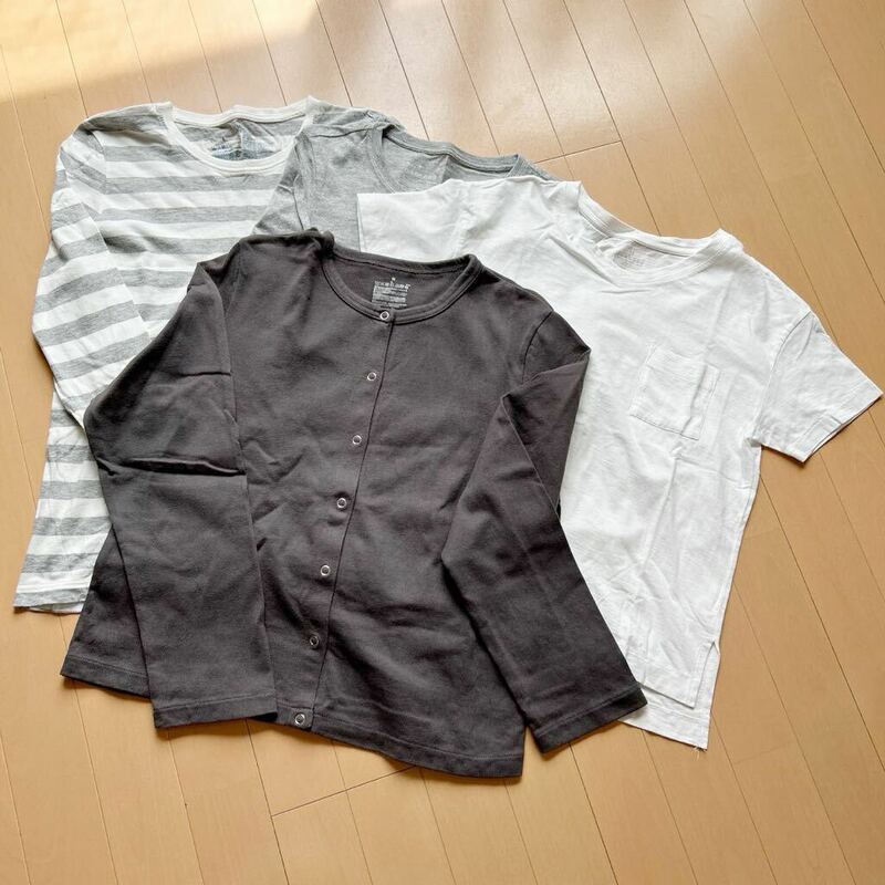 無印良品まとめ売り　4点セットレディース　長袖　半袖　トップス　Tシャツ　サイズXS M 薄手　カーディガン