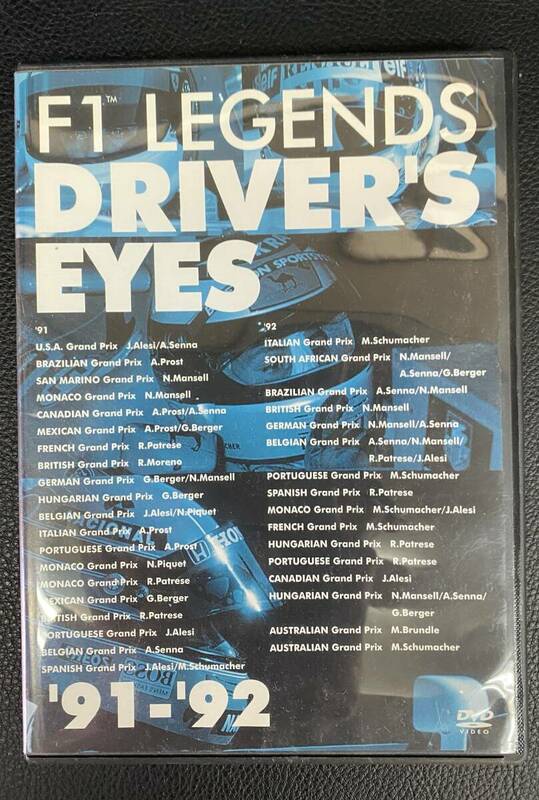 DVD F1レジェンド ドライバーズアイズ F1 LEGENDS DRICER'S EYES '91-'92 セナ シューマッハ 240401-27