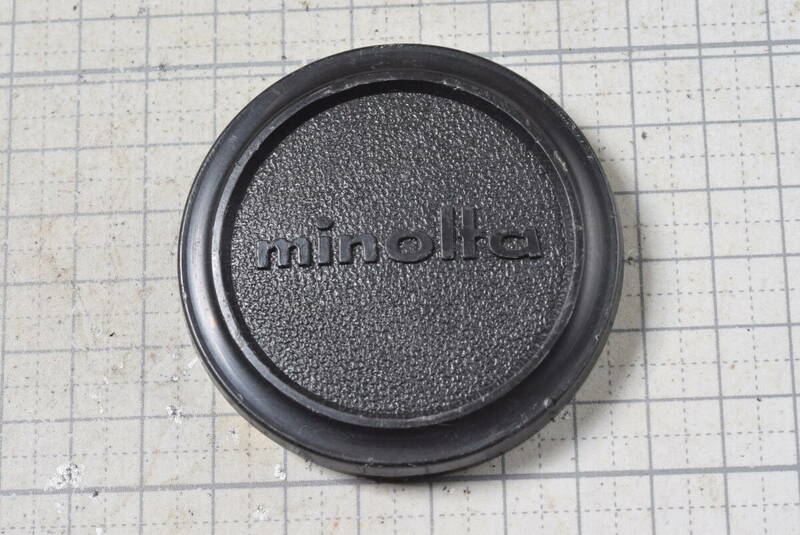 ＃109　MINOLTA旧品（MF機）純正 フィルター径55ｍｍキャップ 被せ式 ソフビ素材