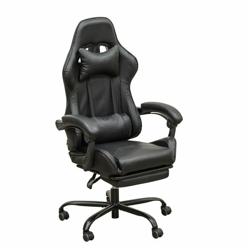 ゲーミングチェア フルフラット 新品 ハイバックチェア バケットシート 椅子 パソコンチェア キャスター付き 高さ調節 ブラック色