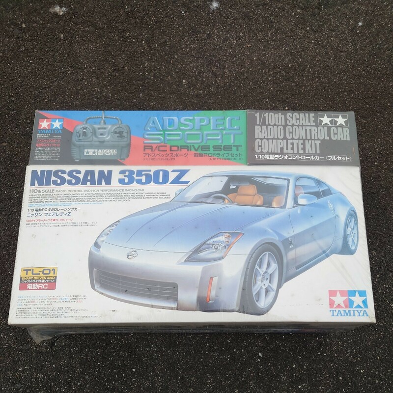 蔵出し　当時物　タミヤ 1/10電動RC4WDレーシングカー ニッサンフェアレディZ フルセット(TL01)　NISSAN 350Z ITEM.57027