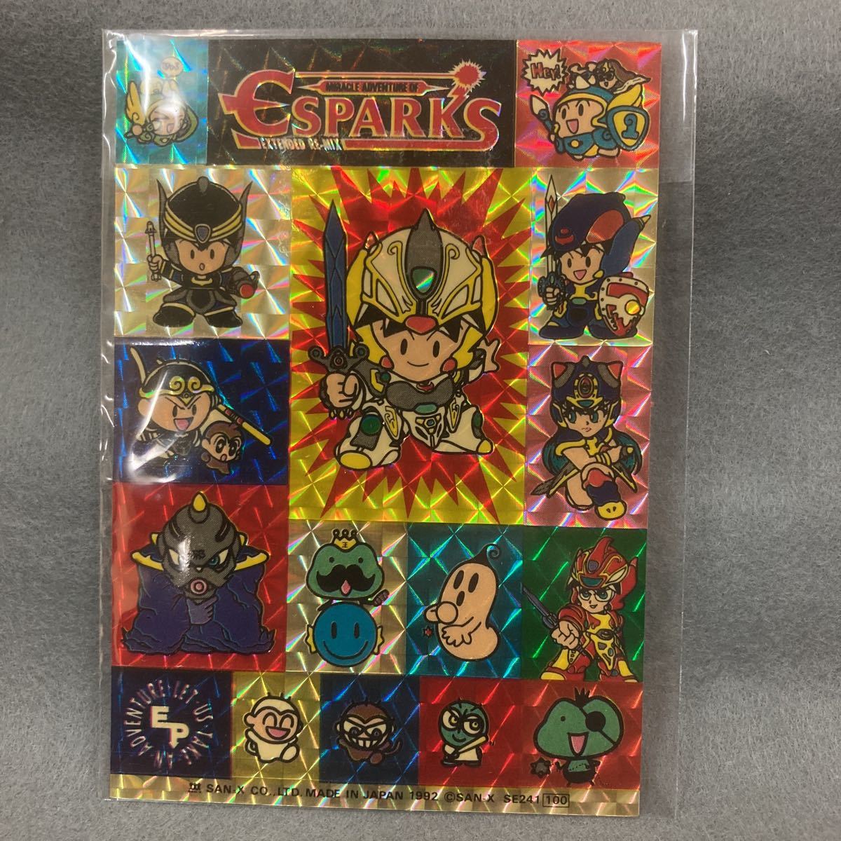 エスパークス プリズムシール 1992年 当時物 未使用品 マイナーシール キラ