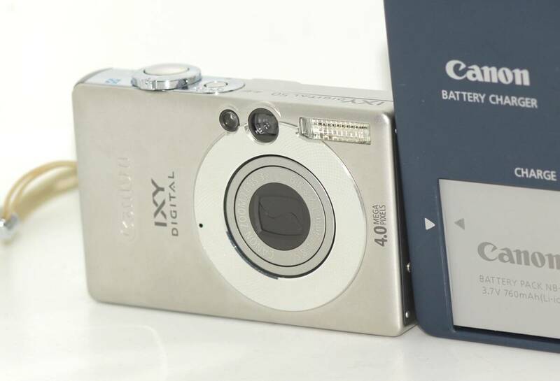 ★美品★ CANON キヤノン IXY DIGITAL 50 コンパクトデジタルカメラ バッテリー付属 #C501