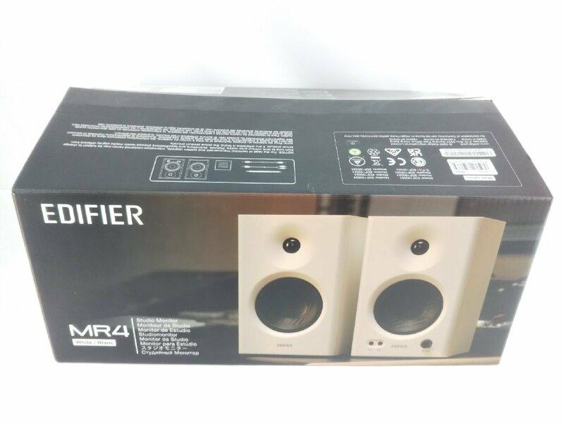Edifier エディファイア MR4 モニター用スピーカー ペアスピーカー ホワイト 42W ED-MR4-WH