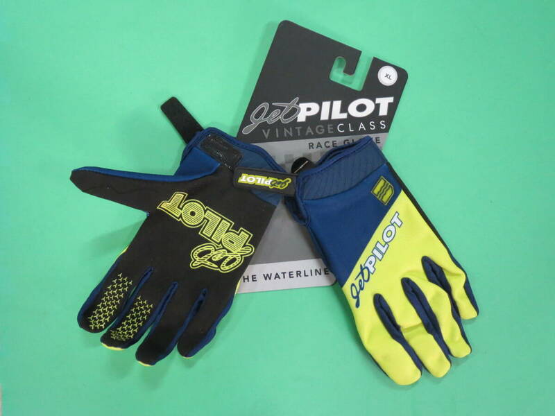 ★☆ JETPILOT Vintage Race Glove ヴィンテージレースグローブ Navy/Yellow XLサイズ 新品 ★☆